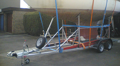 Trailer detail, twin axles, 3500kg